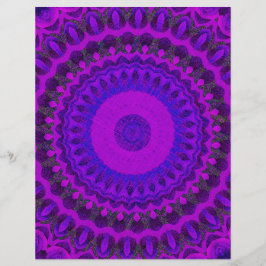 Lila Kaleidoskop Großpackung Scrapbook-Papier Seit Flyer