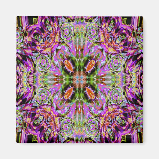 Lila Kaleidoskop-Magnete Magnet (Vorne)