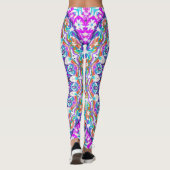 Lila Kaleidoskop Mandala Leggings (Rückseite)