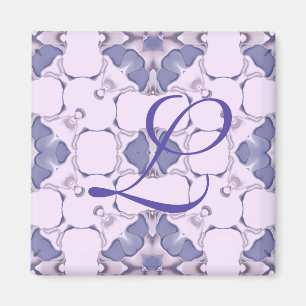 Lila Kaleidoskop-Muster #1 Magnet