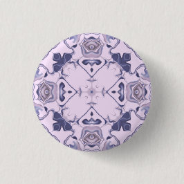 Lila Kaleidoskop-Muster #3 Button