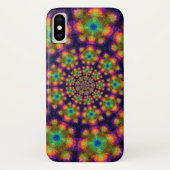 Lila Kaleidoskop-Muster wirbeln Case-Mate iPhone Hülle (Rückseite)