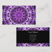 Lila Kaleidoskop Visitenkarte (Vorne/Hinten)
