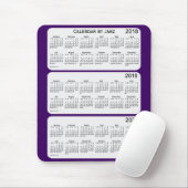 Lila Kalender 2018-2020 von Janz Mousepad (Mit Mouse)