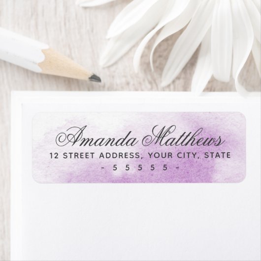 Lila Kalligrafiefeld (Insitu)