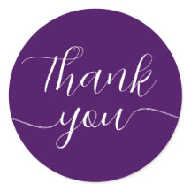 Lila Kalligraphie Elegant Vielen Dank