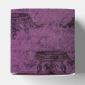 Lila Kalligraphie Geschenkschachtel (Oben)