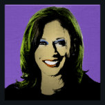 Lila Kamala Harris Pop Art Poster<br><div class="desc">Politischer Pop Art Gear und politische Geschenke von PolitiClothes.com & PolitiCardz.com finden die einzigartigsten Wahlen und politischen Geschenke inklusive: politische T - Shirt, politische Autoaufkleber, politische Buttons, politische Poster, politische Buttone, politische Karten, politische Tasse, politische Plakate, politische Zeichen und mehr! Politische Kunst & Gear: http://www.PolitiClothes.com Politische Karten und Geschenke: http://www.PolitiCardz.com...</div>