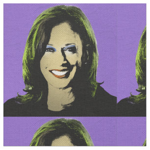 Lila Kamala Harris Pop Art Stoff