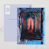 Lila Kammer Postkarte (Vorne/Hinten)