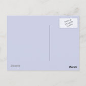 Lila Kammer Postkarte (Rückseite)