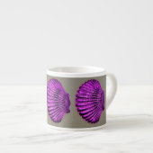 lila Kammmuscheln Espressotasse (Vorderseite Rechts)