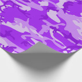 Lila Kamouflage  Geschenkpapier (Ecke)