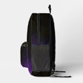Lila Kante Bedruckter Rucksack (Rechts)