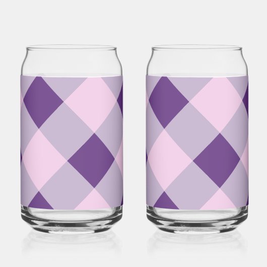 Lila kariert dosenglas (Vorderseite)