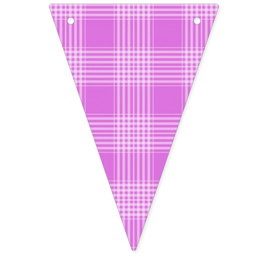 Lila Kariert ein Girl-Baby-Duschbäder Wimpelkette (Erste Fahne)