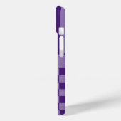 Lila Kariert Gestreift Personalisiert Case-Mate iPhone Hülle (Rückseite / Links)