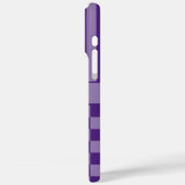 Lila Kariert Gestreift Personalisiert Case-Mate iPhone Hülle (Rückseite / Links)