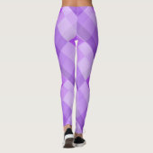 Lila Kariert Leggings (Rückseite)