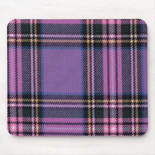 Lila Kariert Mousepad (Vorne)