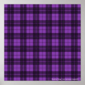 Lila Kariert Poster (Vorne)