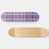 Lila Kariert Skateboard (Horizontal)