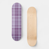 Lila Kariert Skateboard (Vorderseite)