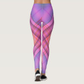 Lila Karierte Leggings (Rückseite)