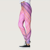 Lila Karierte Leggings (Links)