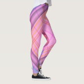 Lila Karierte Leggings (Rechts)