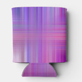 Lila Karierter Bokeh-benutzerdefinierter Text Dosenkühler (Rückseite)