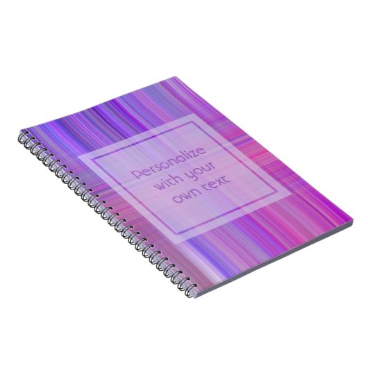 Lila Karierter Bokeh-benutzerdefinierter Text Notizblock (Rechte Seite)