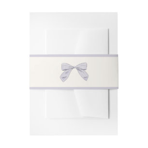 Lila Karierter Bow Elegante Girl Babydusche Einladungsbanderole