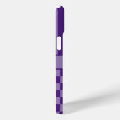 Lila Karierter Gestreifter Personalisierter Case (Rückseite / Rechts)