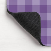 Lila karierter Hintergrund Mousepad (Ecke)