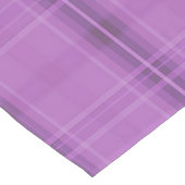 Lila Karierter Tischläufer (Ecke)