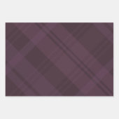 Lila karierter Urlaub Geschenkpapier Set (Vorderseite 2)