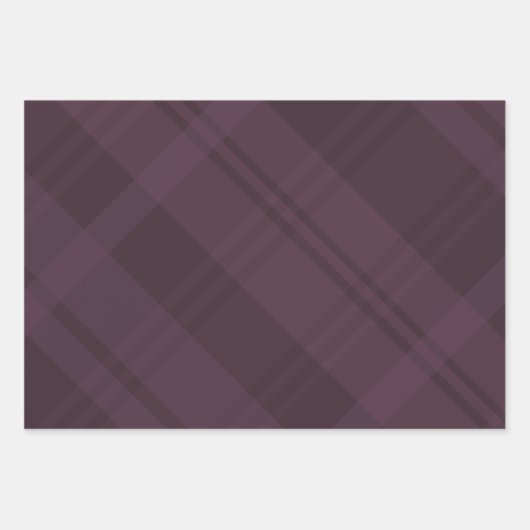 Lila karierter Urlaub Geschenkpapier Set (Vorderseite 2)