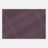 Lila karierter Urlaub Geschenkpapier Set (Vorderseite)