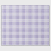 Lila Kariertes Muster Geschenkpapier (Flach)