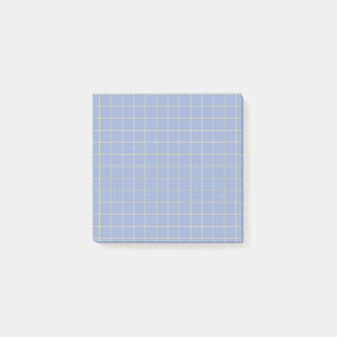 Lila kariertes Muster stilvolles Grid-Design Post-it Klebezettel