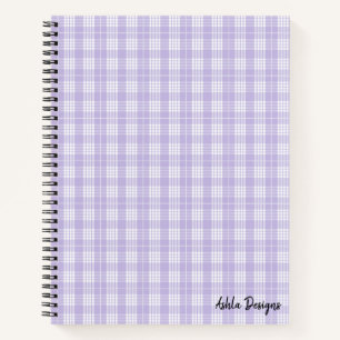 Lila Kariertes SpiralNotebook Notizblock