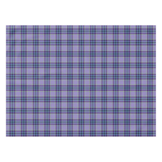 Lila Kariertes Tartan 1 in Lavendel & Blue Tischdecke (Vorderseite (Horizontal))