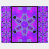 Lila Karma 1 Fleece Blanket (Vorderseite (Horizontal))