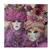 Lila Karnevalskostüm, Venedig Fliese (Vorderseite)