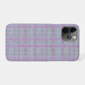Lila Karo-Harmonie Case-Mate iPhone Hülle (Rückseite (Horizontal))