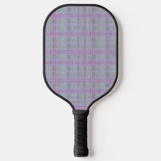 Lila Karo-Harmonie Pickleball Schläger (Vorderseite)