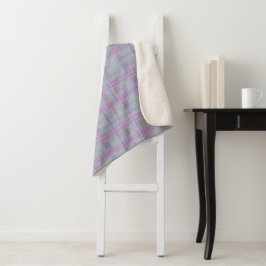 Lila Karo-Harmonie Sherpadecke