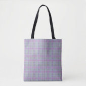 Lila Karo-Harmonie Tasche (Vorderseite)