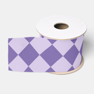 Lila-Karo-Muster Ripsband